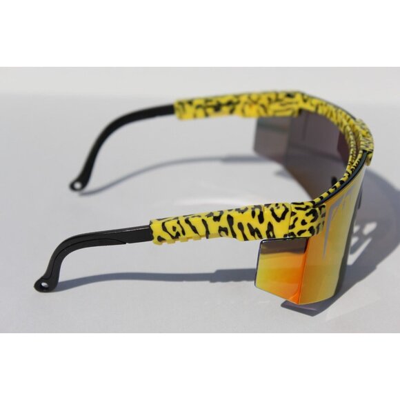 PIT VIPER The Carnivore 2000 Sunglasses/Safety Cheetah/Orange ANSI Z87+ NEW - Picture 9 of 10